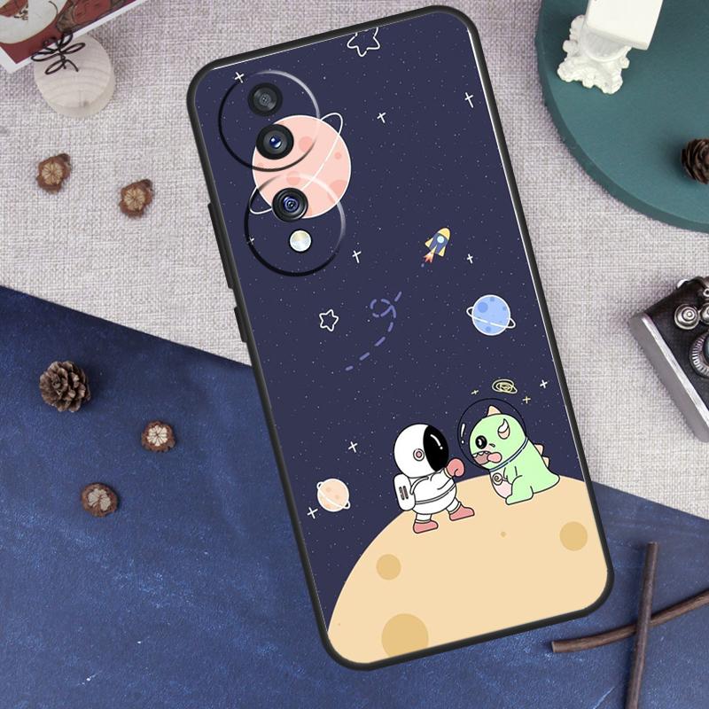 

Cute galaxy Astronaut Case For Honor Magic 7 Pro 6 5 Cover For Honor 200 400 Lite 90 70 50 X9 X8a X8b X9a X9b X9c Honor 90