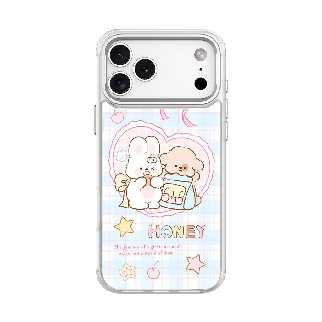 Applicable To Apple 17pro Mobile Phone Case, Advanced Sense 16 Replaceable Back Plate 15promax Magnetic Mobile Phone Case, Love Rabbit.