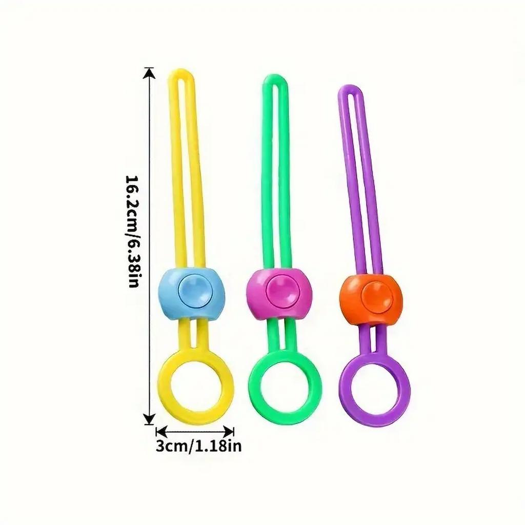 Goxawee Multicolour Bandage Sealing Clip Creative Practical Binding Rope Strapping for Snack Bags Kitchen Storage Food