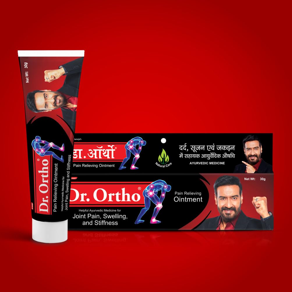 Dr.Ortho Ayurvedic Pain Relieving Ointment 30 G Pack Of 3 For Joint Neck Knee Muscle Pain Relief