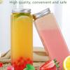 5Pcs 500Ml High Clarity Pet Storage Bottles Food Grade Plastic Drink Bottles for Water Juice Coffee Storage with Tight Seal