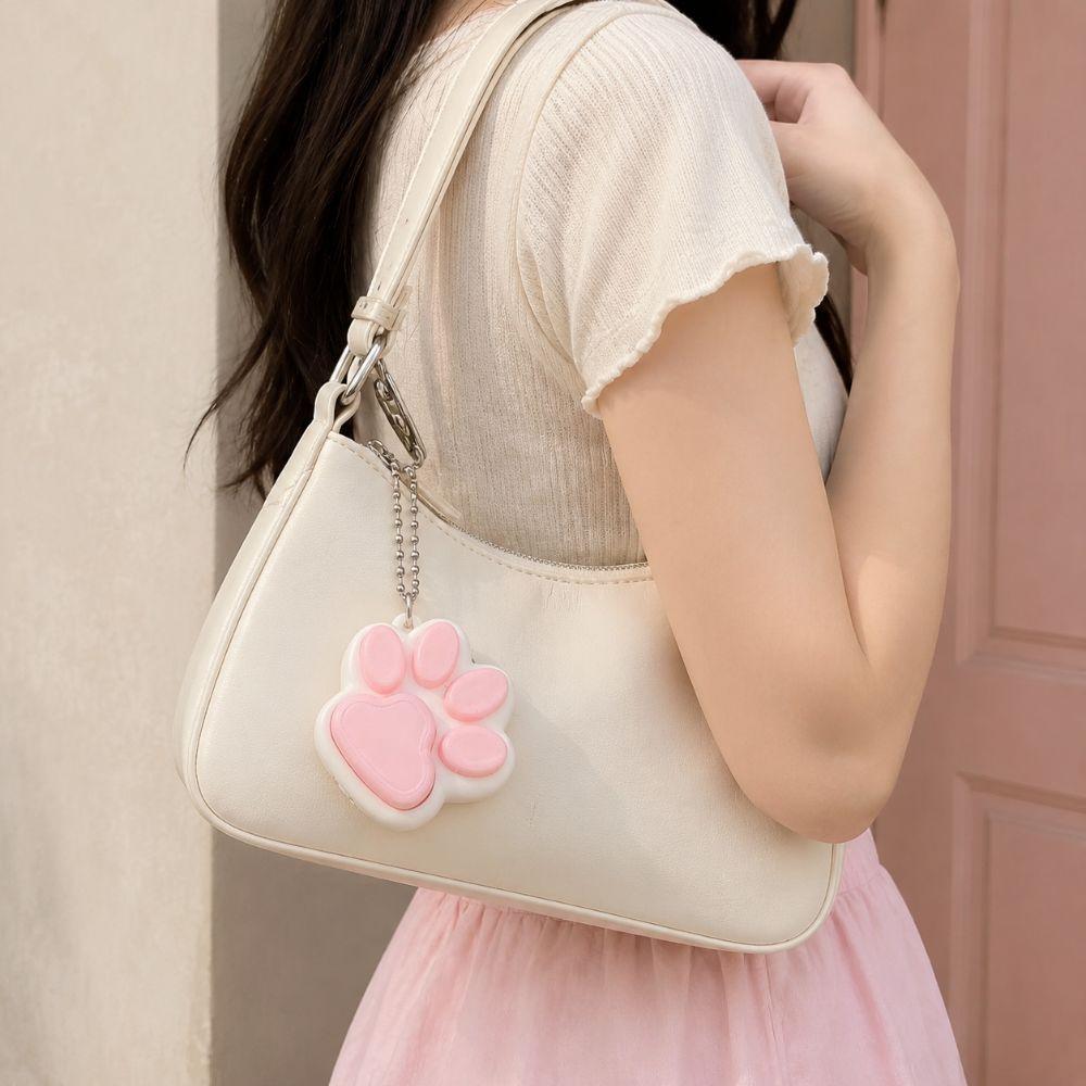 Relief Stress Cat Paw Press Toy Cat's Paw Shape Bag Charm Funny Pinch Toy  Gift Giving
