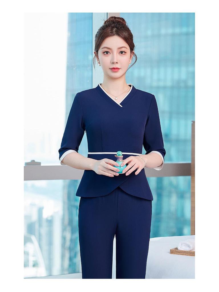 Women's High-End Beauty & Spa Technician Workwear Set for Foot Massage and Sauna