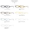Stylish Y2k Oval Frame Glasses Women Female Ins Sweet Cool Eye Wear Stylish Digital Device No Makeup Anti Blue Light Glasses