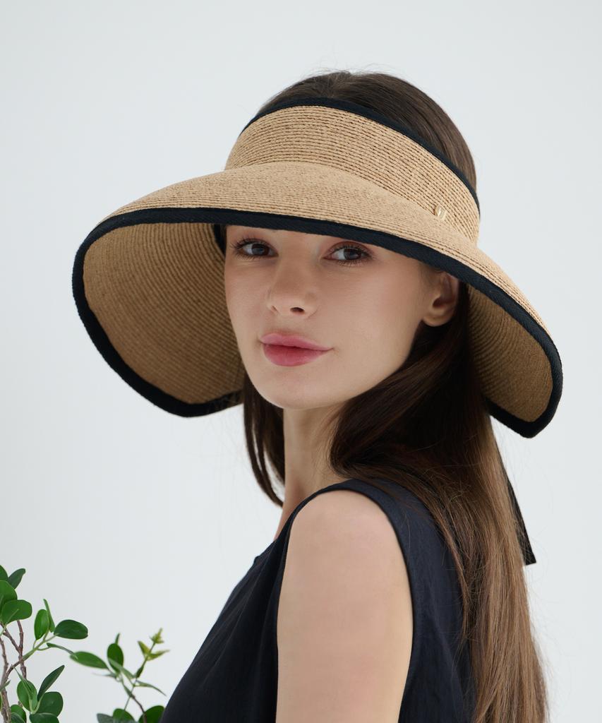 Koipeu Wide Raffia Sun Visor Cf081Ht066