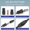 2/3 Pin Wire Cable Extender Straight Quick Push In Junction Adapter  Cable