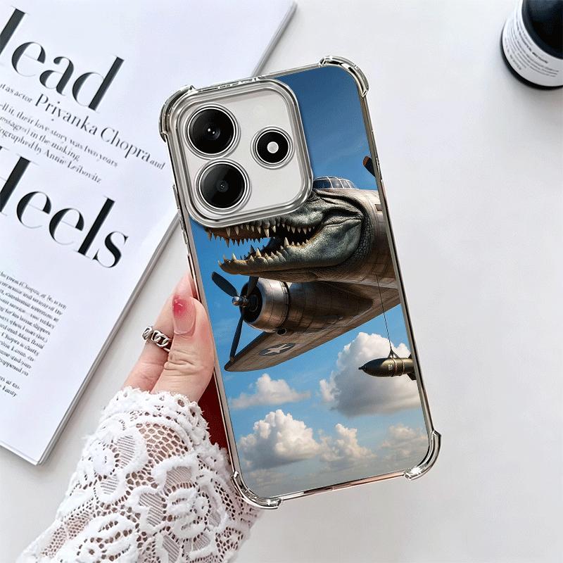 

Italian Brainrot Animals Soft Phone Case For Xiaomi Redmi Note 14 15 Pro Plus 13 12 11S 11T 5G 10 9S 9 Plating Anti-Fall Fundas Redmi Note 11S 4G