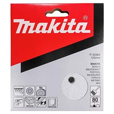 10er-Pack – Schleifscheiben mit 80er-Körnung für 5-Zoll-Exzenterschleifer – zum aggressiven Schleifen von Holz, Metall und Kunststoff. 8-Loch-Klettschleifpapier