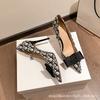 [Spot] D high heels high-end women's 2025 new French design niche pointed stilettos