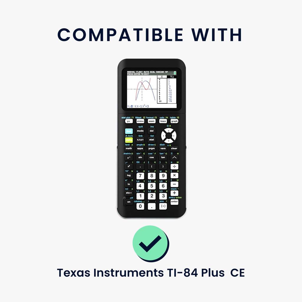 kwmobile Texas Instruments TI-84 Plus CE Compatible Calculator Case - Storage and Carrying Case for Graphing Calculators, Nylon EVA - Black