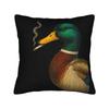 Mallard Smoking Cigarette Meme Funny Mallard Duck Huntin  Pillow Cover  Fashion Pillow Case For Couch Room Soft Cushion Cover