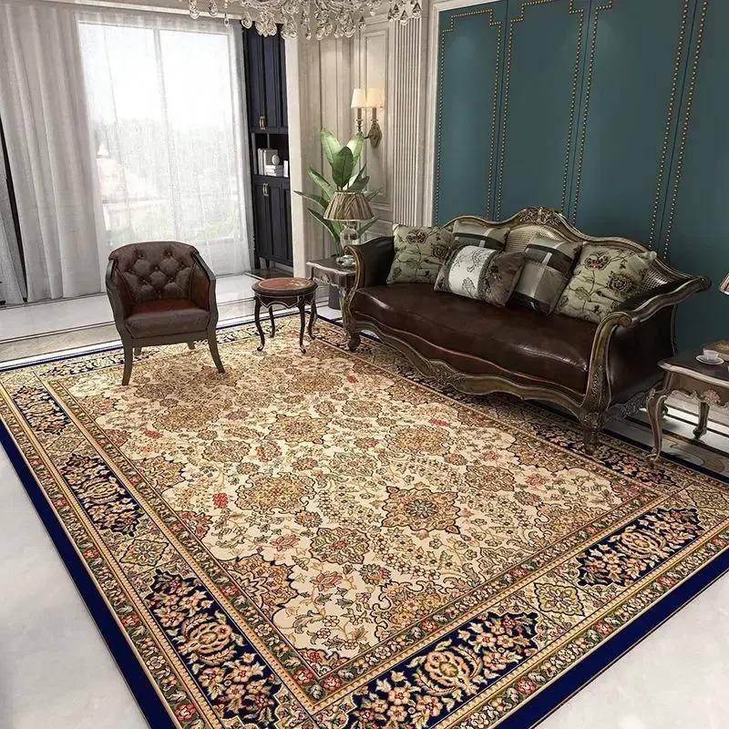 Classical Luxury Persian Style Carpet Bedroom Soft Large Size Mat Full Cover Resistant To Dirt Easy To Maintain Living Room Rug