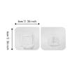 Reusable Adhesive Hooks Oilproof Seamless Coat Hooks for Kitchen Door Shower Wall Strong Sticky Organizer