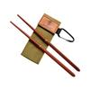 Portable Folding Chopsticks with Storage Bag Wooden-Material for Outdoor Camping