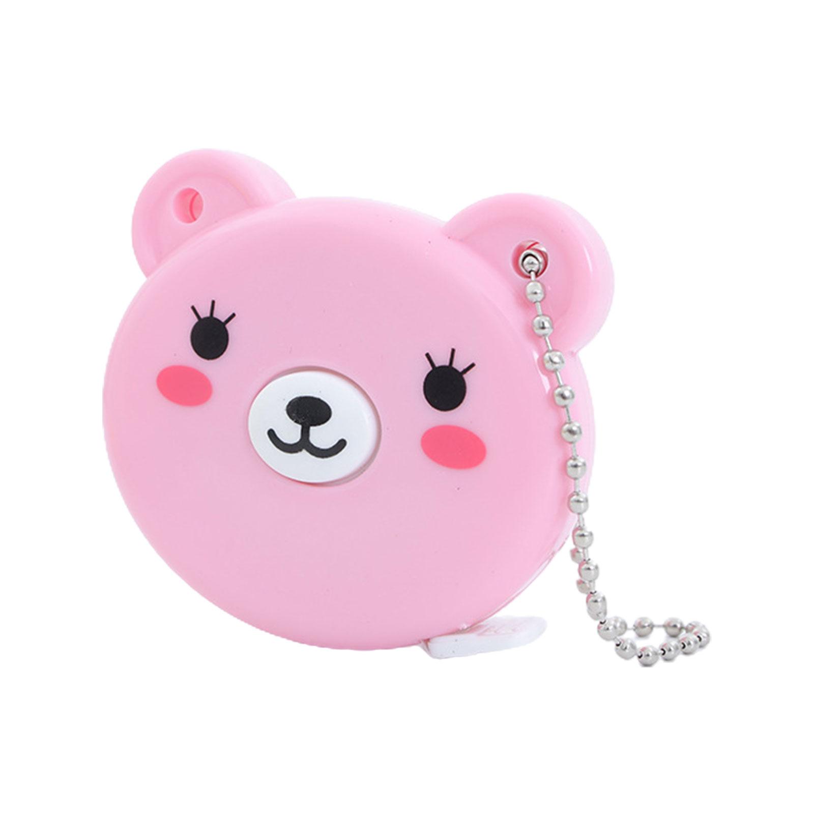 

Мягкая рулетка с выдвижной рулеткой для шитья тканей для тела, вязания, рукоделия, двухсторонняя лента (60inch) розовый