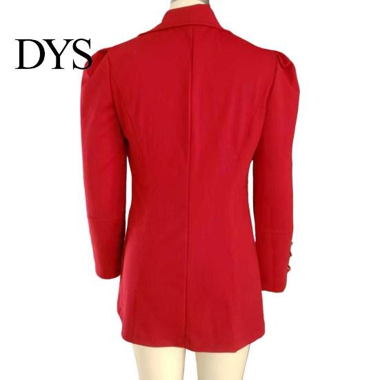 Slim Fit Suit Coat Women Lapel Long Sleeve Cardigan Solid Color Versatile Open Front Jacket Business Outerwear