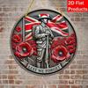 Memorial Day Metal Wall Art Sole Pack Lest We Forget Yard Sign