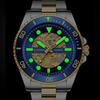 CURREN Men's Waterproof Luminous Decorative Carved Dial Quartz Watch Business and Leisure Stainless Steel Wristwatch