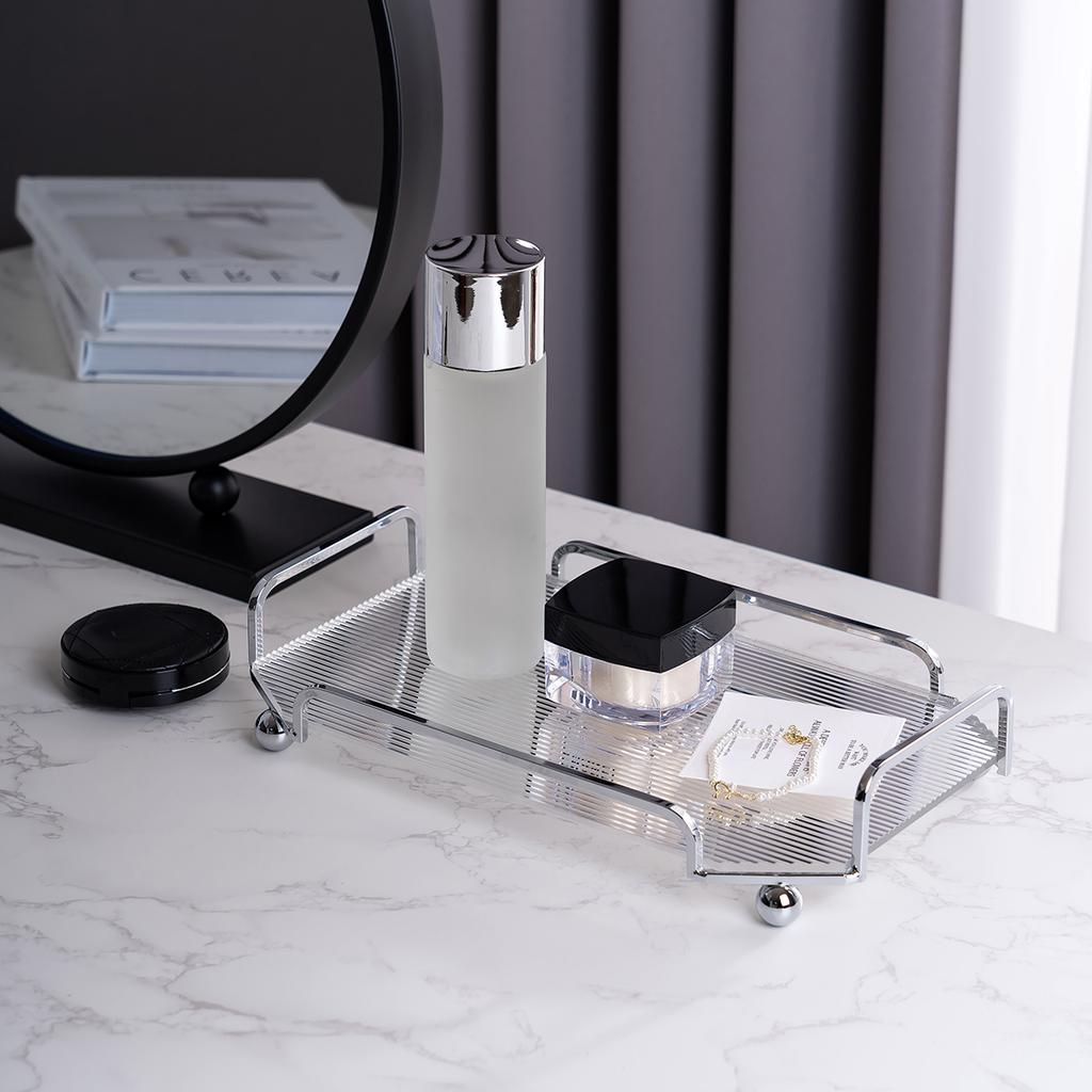 Restaurant Hotel Storage Perfume Tray Desktop Sundries Table Cosmetic Jewelry car Key Bathroom Plate Home Decora Toy Display