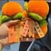 Persimmon Rex Rabbit Fur Pompon Car Keychain & Bag Charm – Good Fortune Pendant