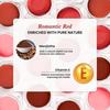 The Skin Story Lip & Cheek Tint Romantic Red | Rosewood | Infused with Manjistha & Mango Butter | 3-in-1 Multi-Purpose Tint for Lips, Cheeks | 3g