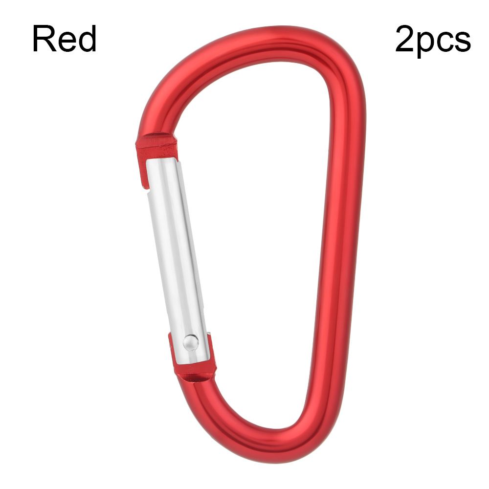 

Equipment Multicolor Aluminium Climbing Button Camping Hiking Hook Buckle Keychain Alloy Carabiner 2pcs червоний