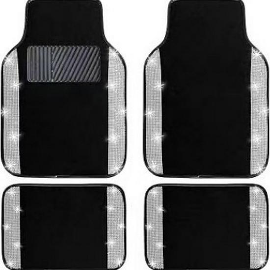 Crystal Velvet Non-Slip Car Floor Mats - Dirt & Wear-Resistant, Easy To Clean.
