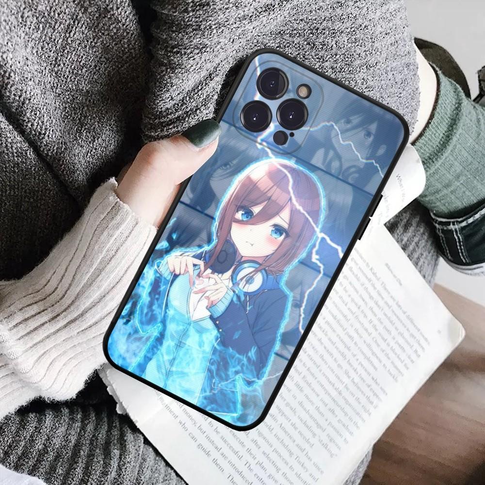 Cartoon Characters Nakano Miku Phone Case For IPhone 16 15 8 7 6 6S Plus X SE XR XS 14 11 12 13 Mini Pro Max Mobile Case
