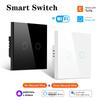EU/US Smart Switch Alexa RF433 No Neutral Tuya Control Works With Google 1/2/3 Gang Smart Life Home Light WiFi Touch Switches