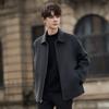 Wool coat men's autumn and winter new trendy short wool coat men's jacket top coat
