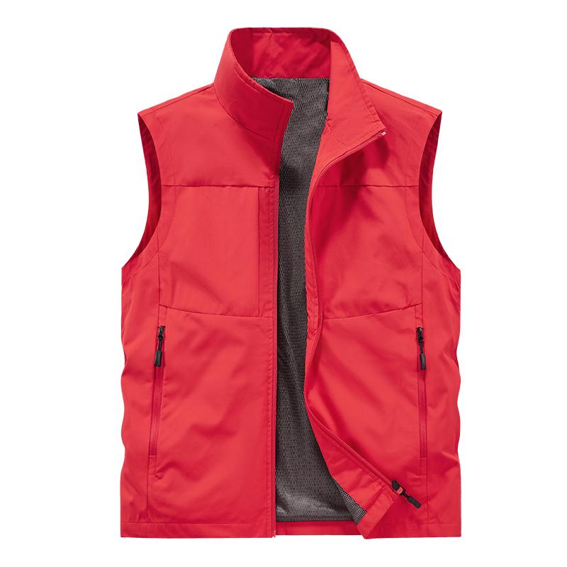 Men's Outdoor Sports Leisure Fishing Windproof Breathable Leather Vest Spring and Autumn Outdoor Sleeveless Camouflage Vest