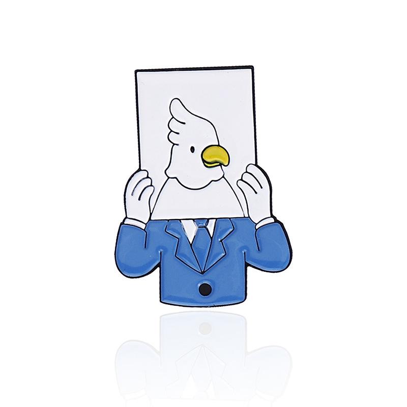 Whimsical White Dove Brooch: Playful, Proud, and Protective Cartoon Accessory