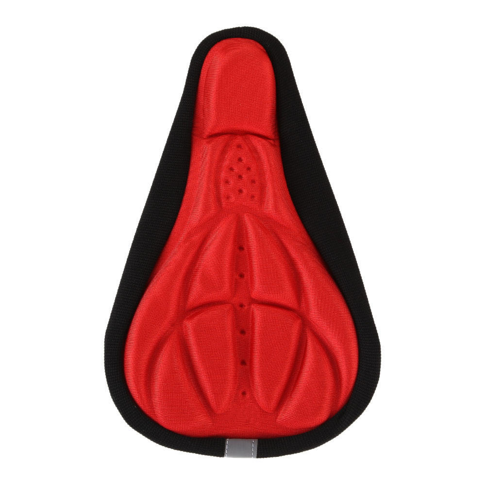 Bike Seat Cushion Bike Seat Cover Shock Absorbing Padded Seat Cover Ergonomic Soft Bicycle Seat Cushion Non Slip for Women & Men красный