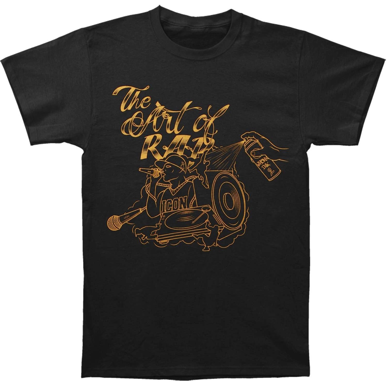 Men s Art Of Rap Illustration Mens Tee T-shirt Large Black S