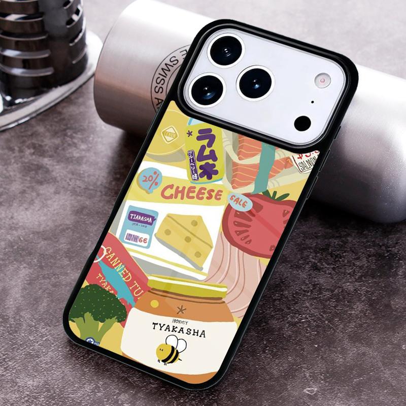 Kawaii Japanese Strawberry Milk Drink Bottle Phone Case for iPhone 17 16 15 Pro Max Air 14 13 12 11 Plus Shockproof Cover