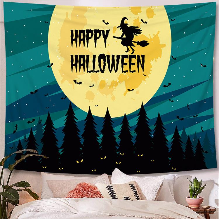 Scary Blood Palm Halloween Wall Tapestry Rug  Party  Covering  for Home Bar  Decor