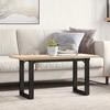 VidaXL Coffee Table O-Frame, Side Table, Sofa End Table, Living Room Furniture, 100x50x45.5 Cm Pine Wood 3282732