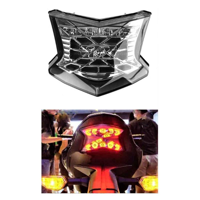 Motorcycle LED Tail Light Rear Brake Stop Lamp Turn Signal Light Flashing Light For KAWASAKI Z900 Z650 NINJA 650-A02G