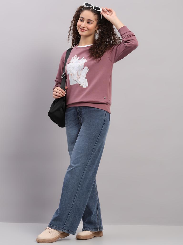 MONTE CARLO Women Round Neck Full Sleeve Sweatshirt