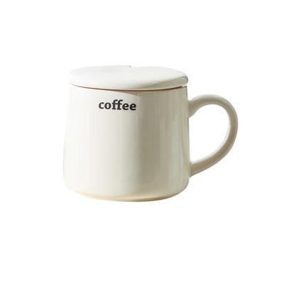 Kapaklı ve Kaşıklı Seramik Kupa