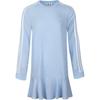 Originals Simple Casual Versatile Long Sleeve Dress Women Dresses Blue DV0855