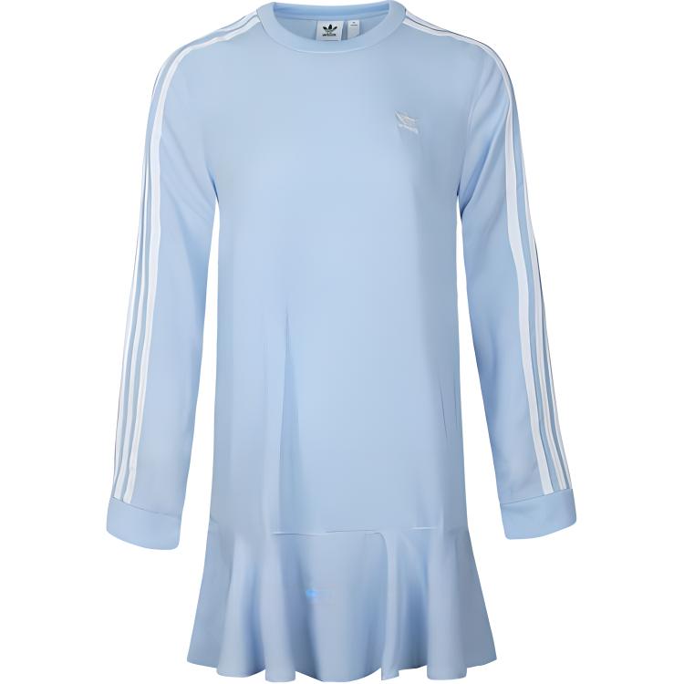 

Adidas Originals Simple Casual Versatile Long Sleeve Dress Women dresses Blue DV0855 30