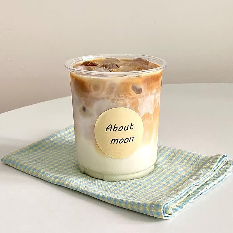 Disposable PET Cold Drink Cup with Lid