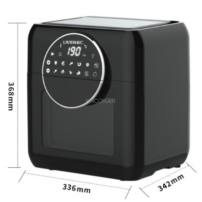 1500W 10L Multifunction Smart Fryer Chicken Oil free Air Fryer Oven Healthy Food Fryer Cooker Touch LCD Electric Deep Fryer