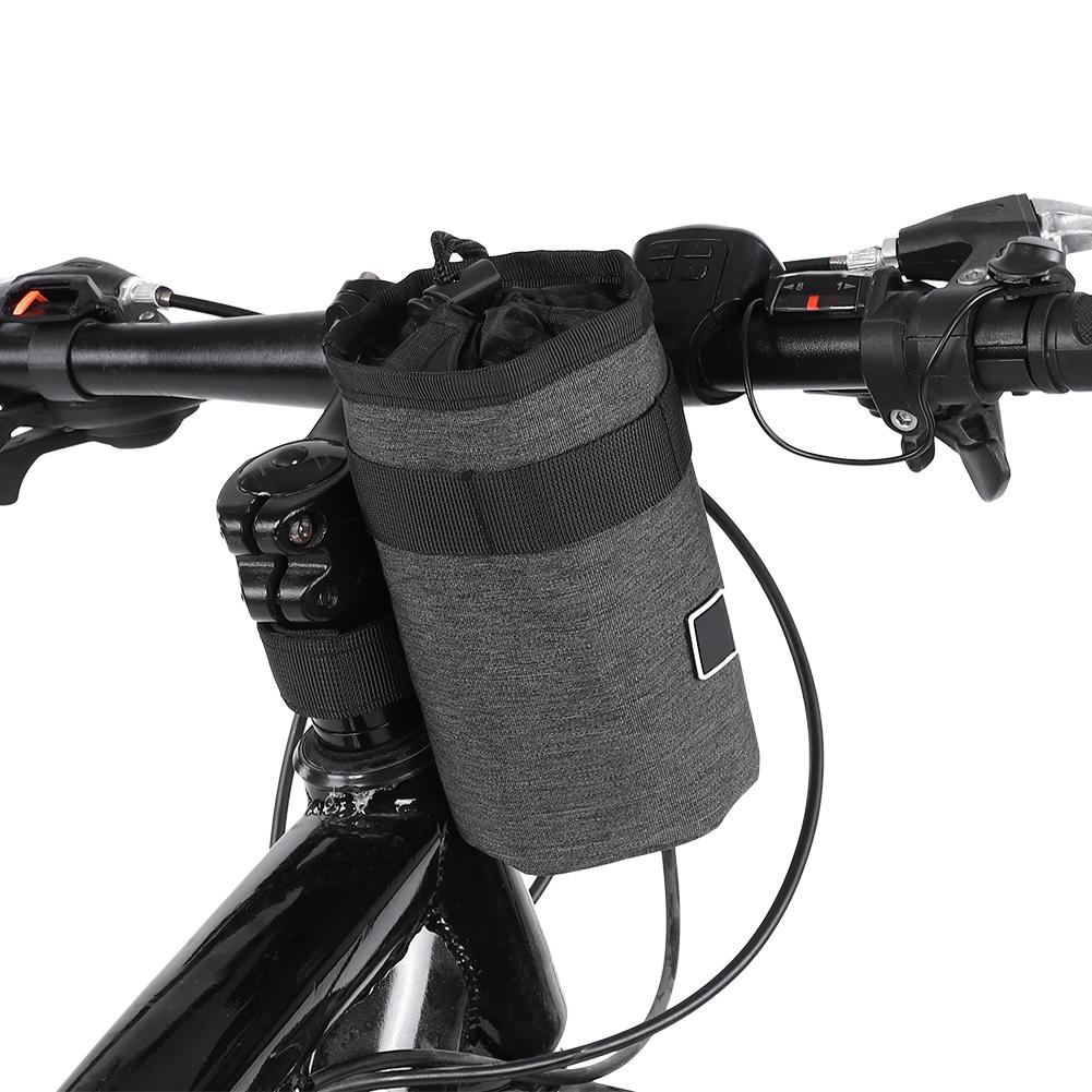 Bicycle Water Bottle Holder Bag Portable Cycle Bike Kettle Insulate Cage (Dark Grey)