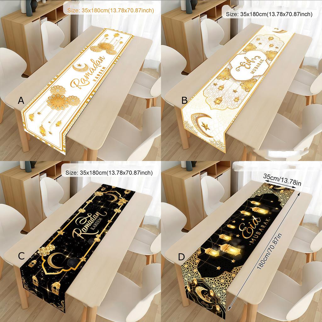 1pc Eid Mubarak Tablecloth Ramadan Decoration For Home Party Supplies Eid Al Adha Ramadan Kareem Home Decoration