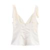 Jnleaog Spring New Arrival Women's Clothing Fashion French Fashion Bowknot Decoration Silk Satin Texture Tops 3059371