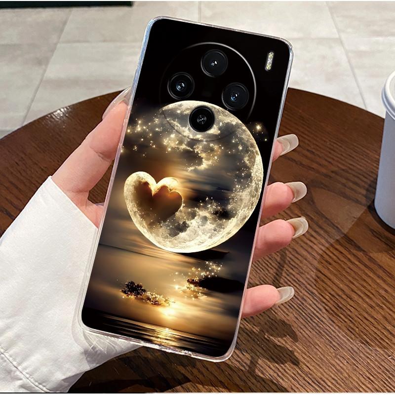 Case For Vivo X100 Transparent TPU Soft Cover For Vivo X100 Pro/X100s Pro Cute Little Panda Pattern Shockproof Couple Shell