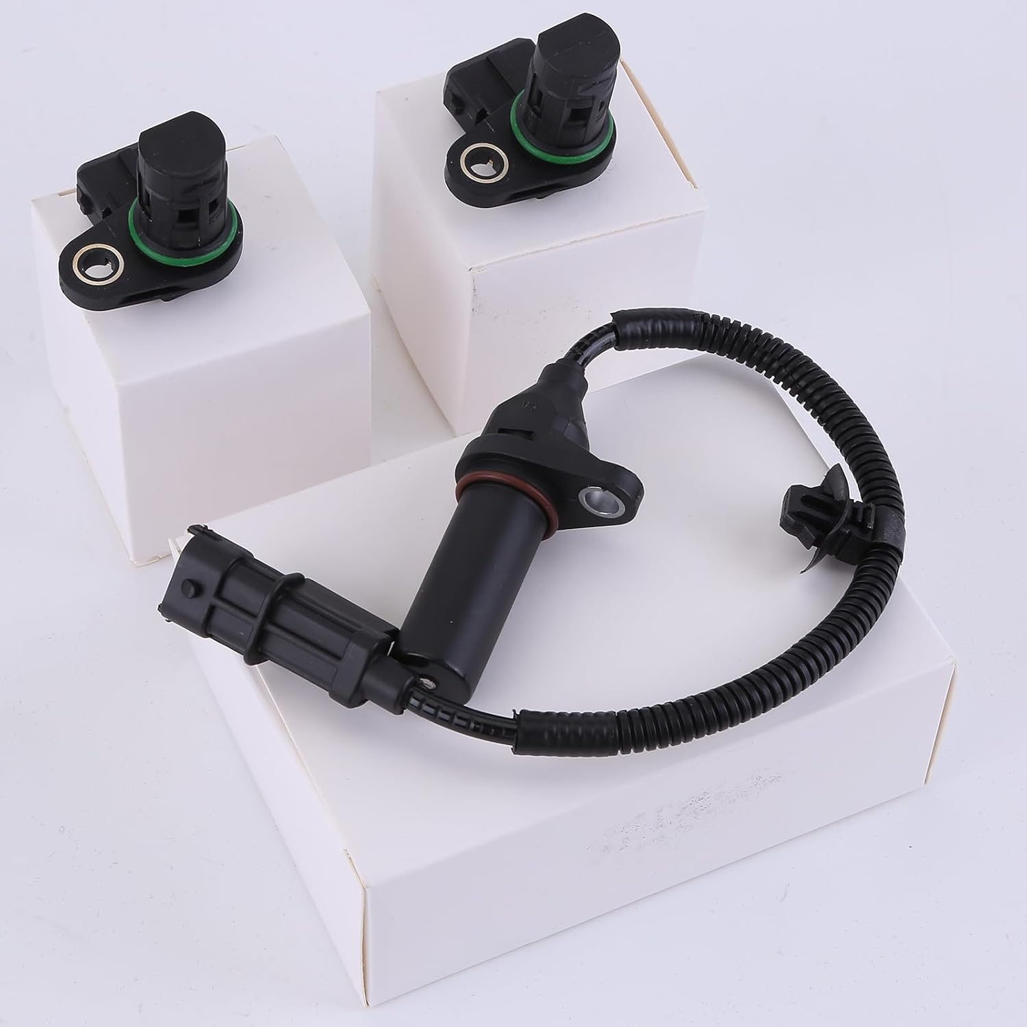3Pcs/Set Camshaft/Crankshaft Position Sensors Compatible for Kia Forte L4 1.8L 2014-2016 Replaces 3935023910 12615626