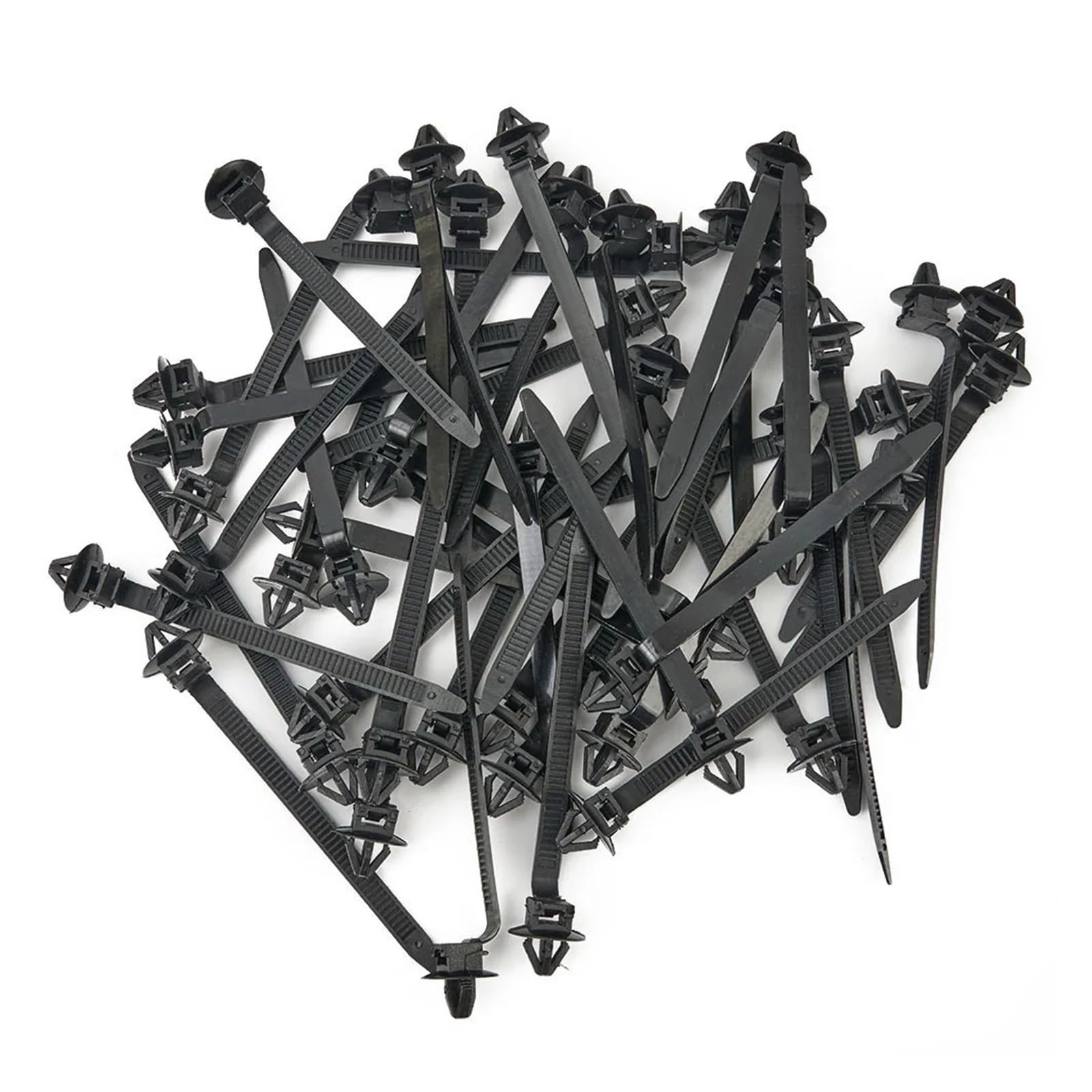 

50 Pcs Self Locking Wire Harness Fastener Clamp Clip Cable Ties Management Car Wire Organizer Car Corrugated Pipe One size